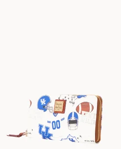Dooney & Bourke Grab and Go|Wristlets<Collegiate University of Kentucky Large Zip Around Wristlet U OF KENTUCKY