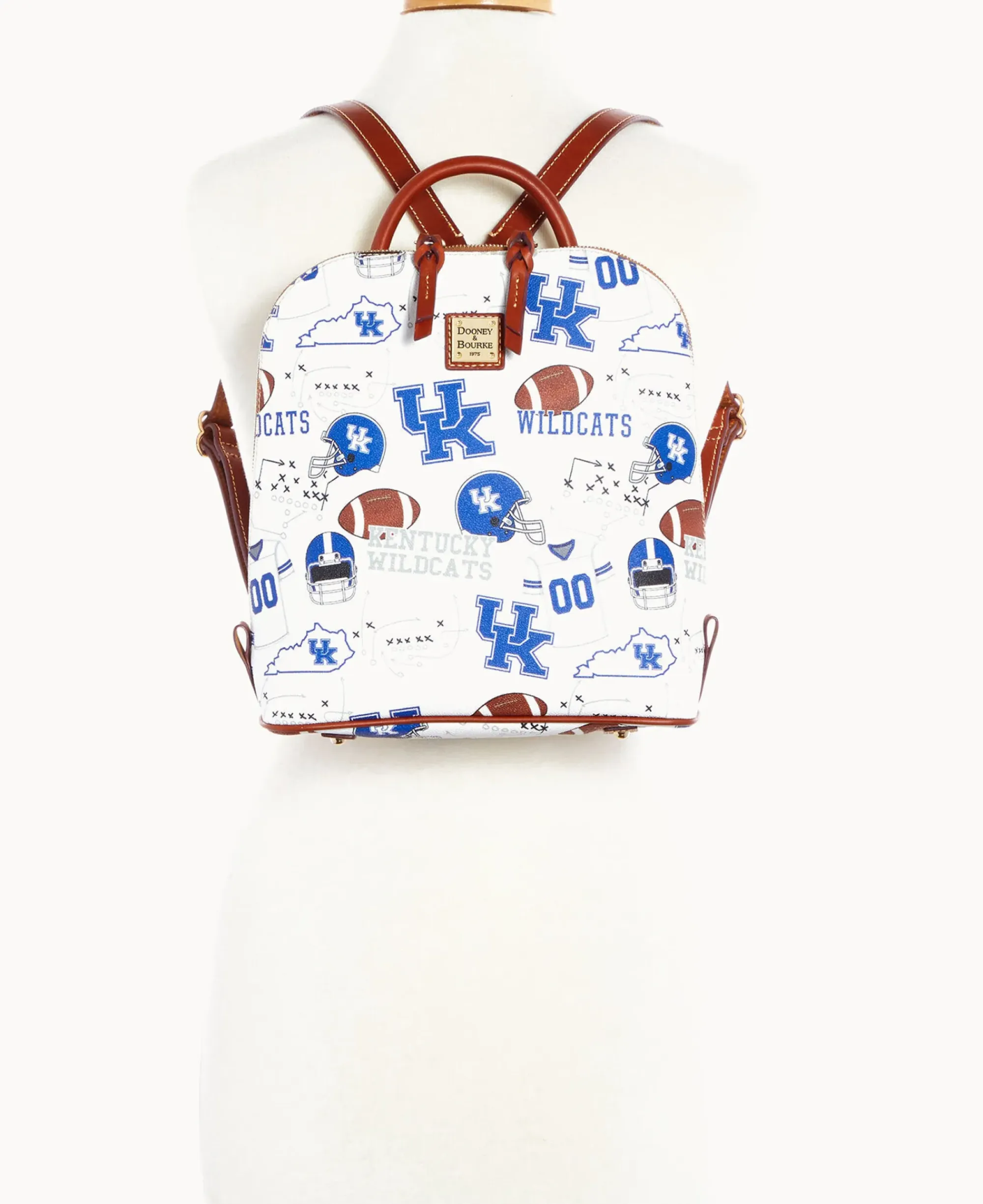 Dooney & Bourke Game Day Ready|Printed Fabric<Collegiate University of Kentucky Zip Pod Backpack U OF KENTUCKY