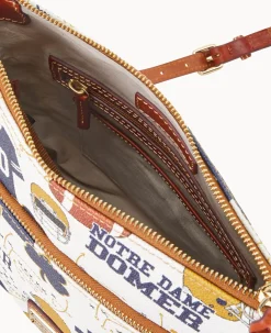 Dooney & Bourke Game Day Ready|Printed Fabric<Collegiate University of Crossbody NOTRE DAME