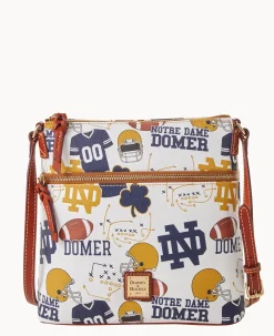 Dooney & Bourke Game Day Ready|Printed Fabric<Collegiate University of Crossbody NOTRE DAME