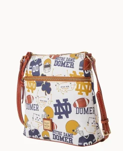 Dooney & Bourke Game Day Ready|Printed Fabric<Collegiate University of Crossbody NOTRE DAME