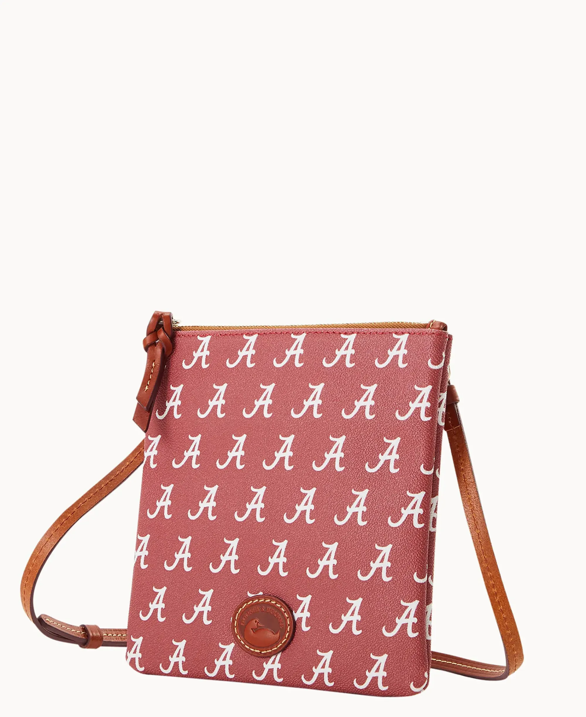 Dooney & Bourke Game Day Ready|Printed Fabric<Collegiate a North South Top Zip Crossbody University of Alabam