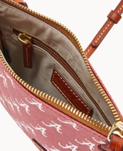 Dooney & Bourke Game Day Ready|Printed Fabric<Collegiate a North South Top Zip Crossbody University of Alabam