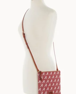 Dooney & Bourke Game Day Ready|Printed Fabric<Collegiate a North South Top Zip Crossbody University of Alabam