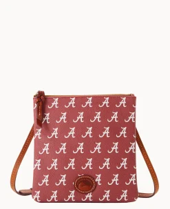 Dooney & Bourke Game Day Ready|Printed Fabric<Collegiate a North South Top Zip Crossbody University of Alabam