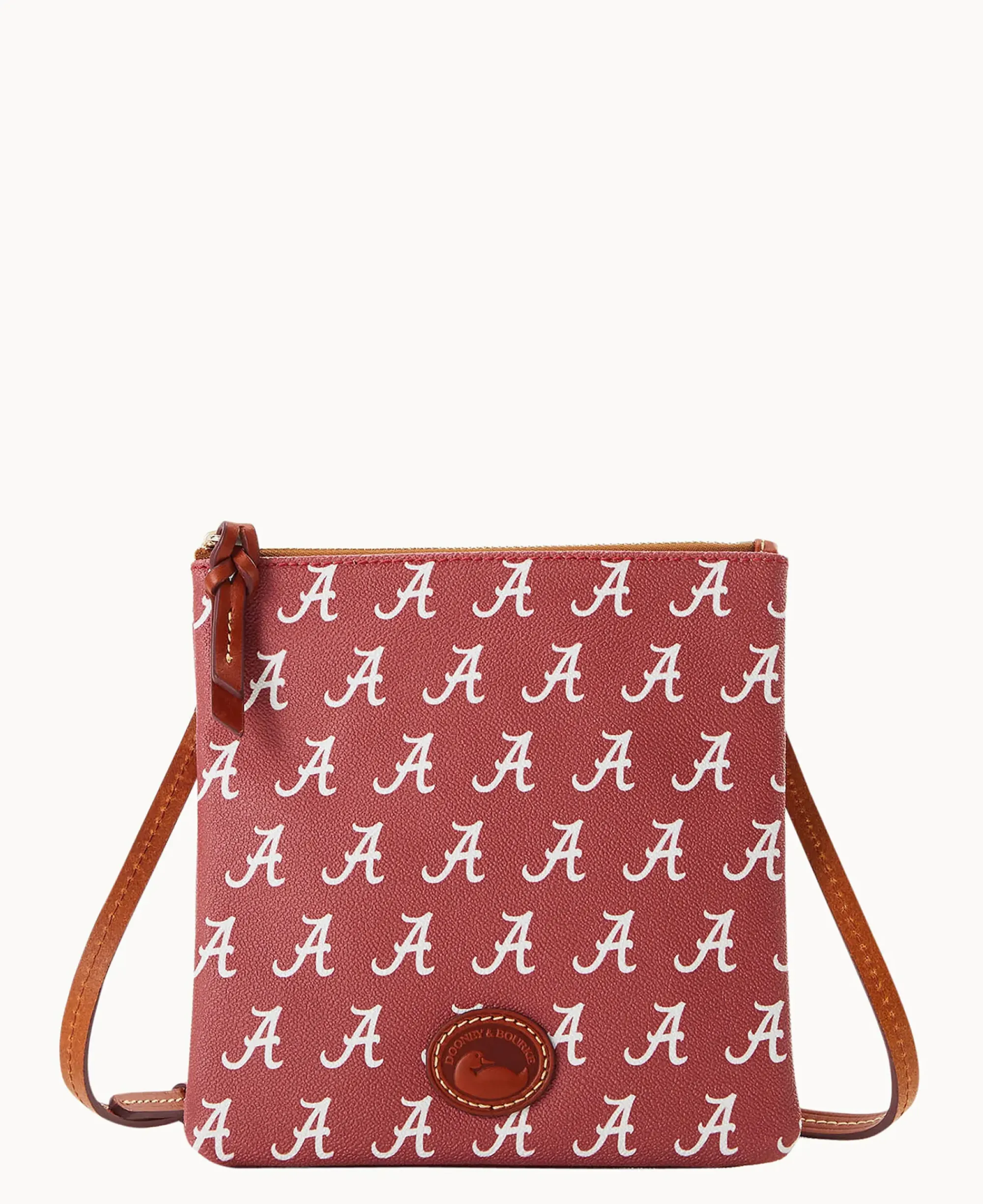 Dooney & Bourke Game Day Ready|Printed Fabric<Collegiate a North South Top Zip Crossbody University of Alabam