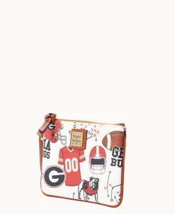 Dooney & Bourke Grab and Go|Wristlets<Collegiate University of Georgia Stadium Wristlet U OF GEORGIA