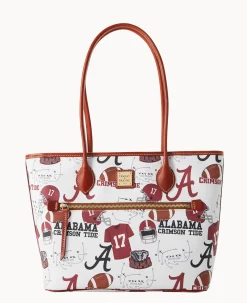Dooney & Bourke Game Day Ready|Printed Fabric<Collegiate University of Alabama Tote U OF ALABAMA