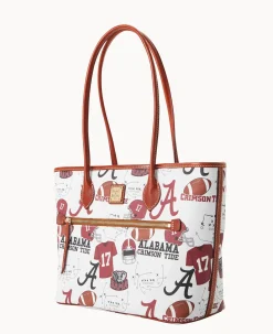 Dooney & Bourke Game Day Ready|Printed Fabric<Collegiate University of Alabama Tote U OF ALABAMA