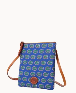 Dooney & Bourke Game Day Ready|Printed Fabric<Collegiate a North South Top Zip Crossbody University of Florid