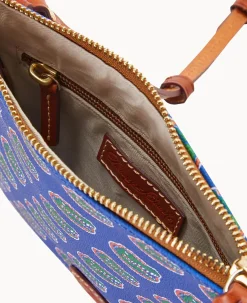 Dooney & Bourke Game Day Ready|Printed Fabric<Collegiate a North South Top Zip Crossbody University of Florid