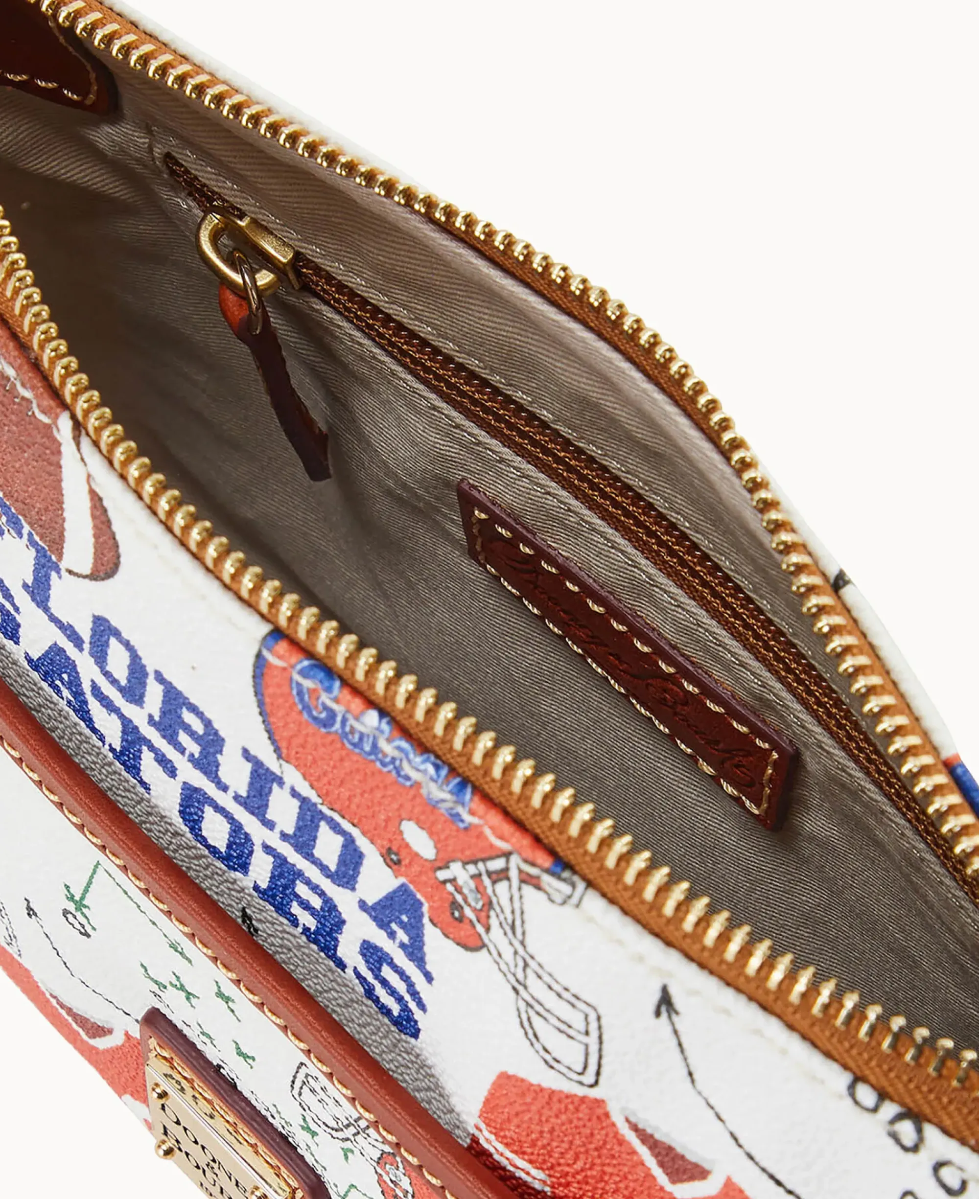 Dooney & Bourke Game Day Ready|Printed Fabric<Collegiate a Ginger Crossbody University of Florid