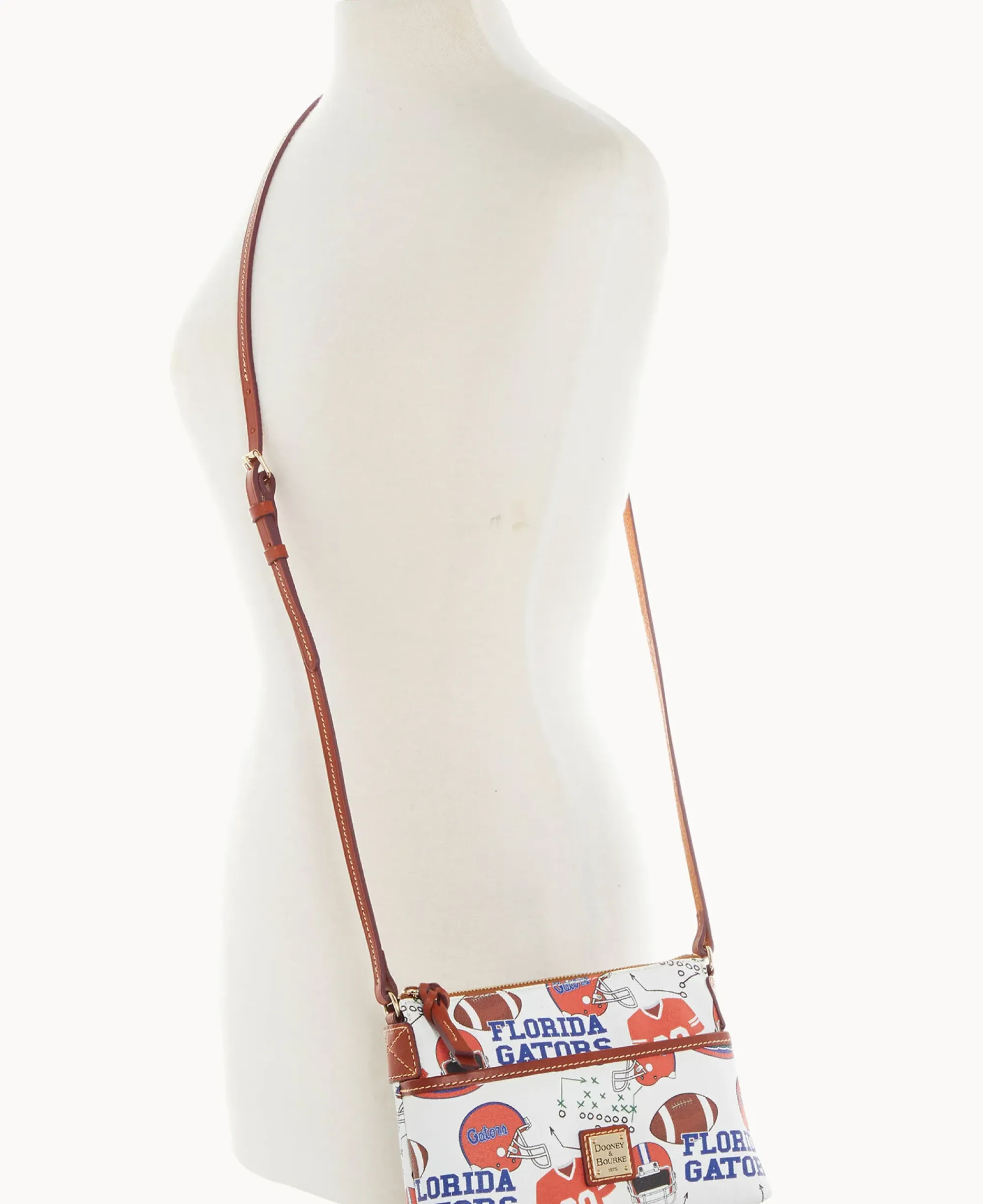 Dooney & Bourke Game Day Ready|Printed Fabric<Collegiate a Ginger Crossbody University of Florid