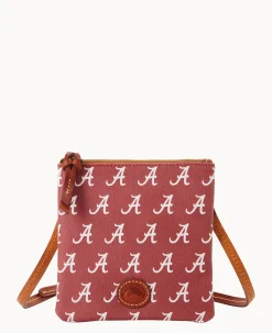 Dooney & Bourke Game Day Ready|Printed Fabric<Collegiate a Small North South Top Zip Crossbody University of Alabam