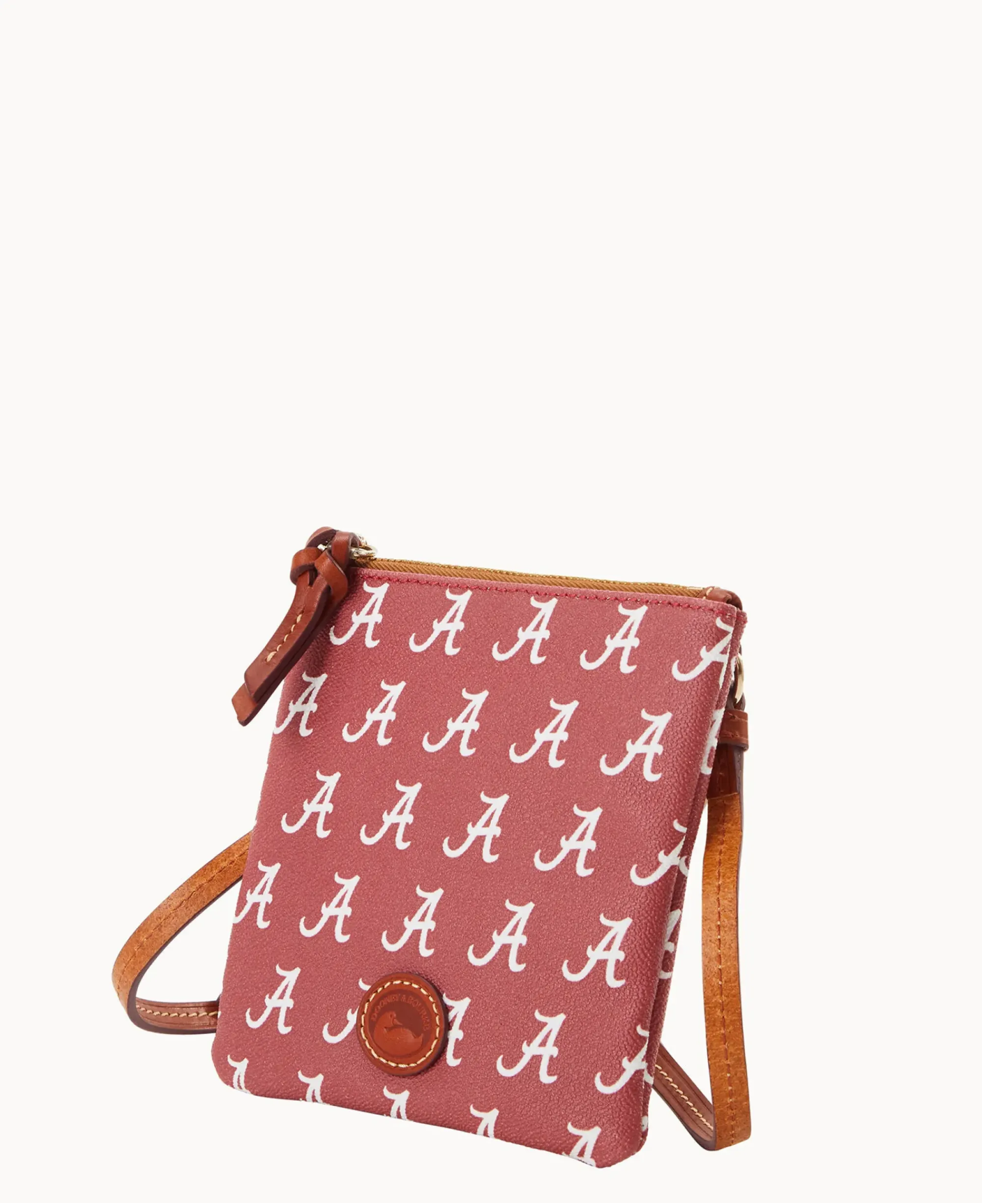 Dooney & Bourke Game Day Ready|Printed Fabric<Collegiate a Small North South Top Zip Crossbody University of Alabam