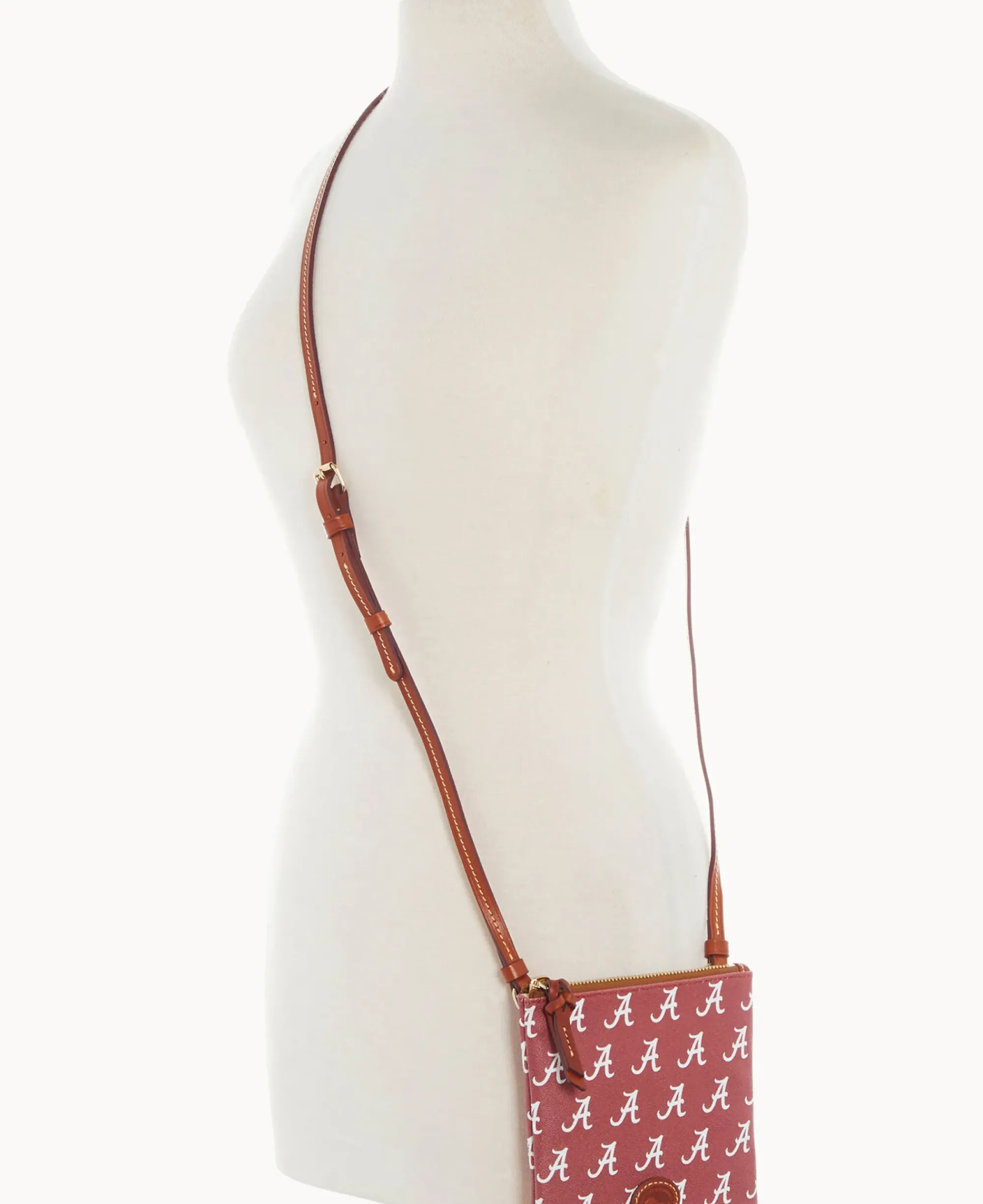 Dooney & Bourke Game Day Ready|Printed Fabric<Collegiate a Small North South Top Zip Crossbody University of Alabam