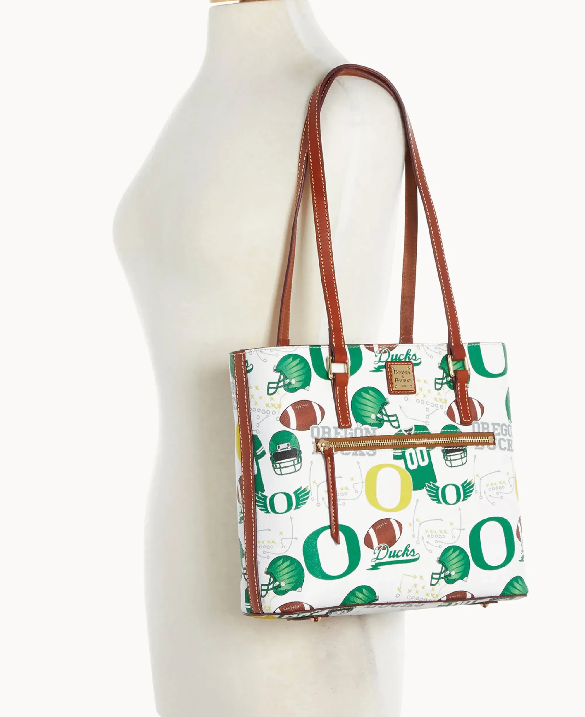 Dooney & Bourke Game Day Ready|Printed Fabric<Collegiate University of Shopper OREGON