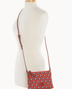 Dooney & Bourke Game Day Ready|Printed Fabric<Collegiate a Crossbody Pouchette University of Georgi