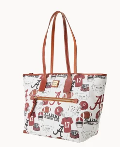 Dooney & Bourke Game Day Ready|Printed Fabric<Collegiate University of Alabama Tote U OF ALABAMA