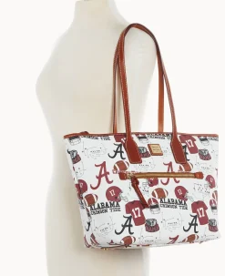 Dooney & Bourke Game Day Ready|Printed Fabric<Collegiate University of Alabama Tote U OF ALABAMA