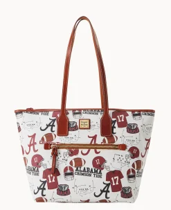 Dooney & Bourke Game Day Ready|Printed Fabric<Collegiate University of Alabama Tote U OF ALABAMA