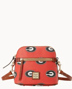 Dooney & Bourke Printed Fabric|Mini Bags<Collegiate University of Domed Crossbody Georgia