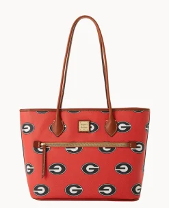 Dooney & Bourke Printed Fabric|Shoulder Bags<Collegiate University of Tote Georgia