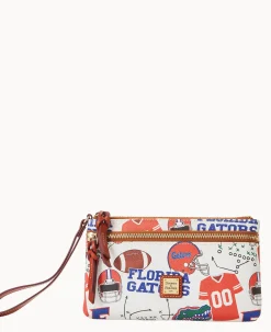Dooney & Bourke Grab and Go|Wristlets<Collegiate a Double Zip Wristlet University of Florid