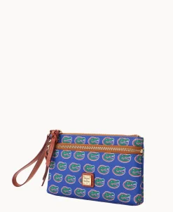 Dooney & Bourke Grab and Go|Wristlets<Collegiate a Double Zip Wristlet University of Florid