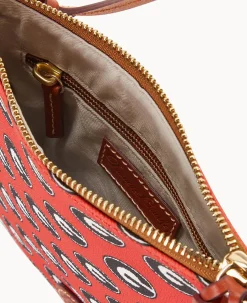 Dooney & Bourke Game Day Ready|Printed Fabric<Collegiate a North South Top Zip Crossbody University of Georgi