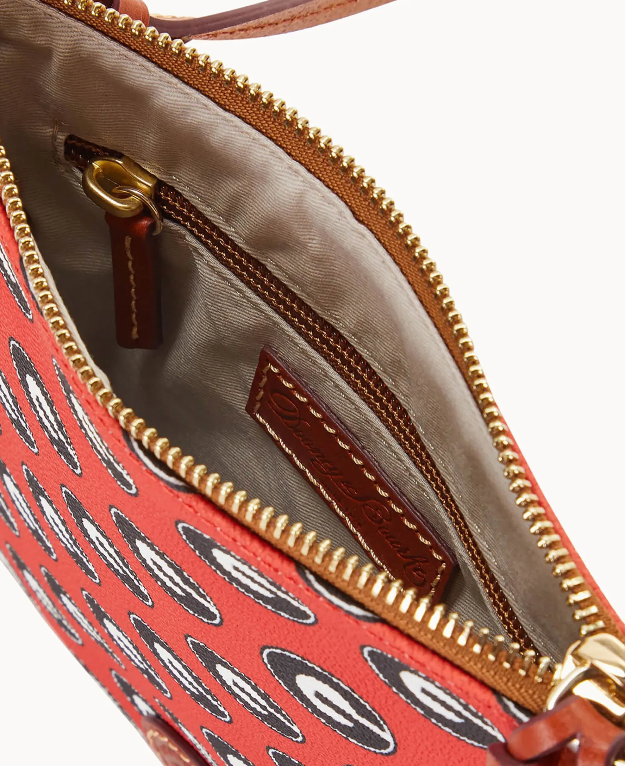Dooney & Bourke Game Day Ready|Printed Fabric<Collegiate a North South Top Zip Crossbody University of Georgi