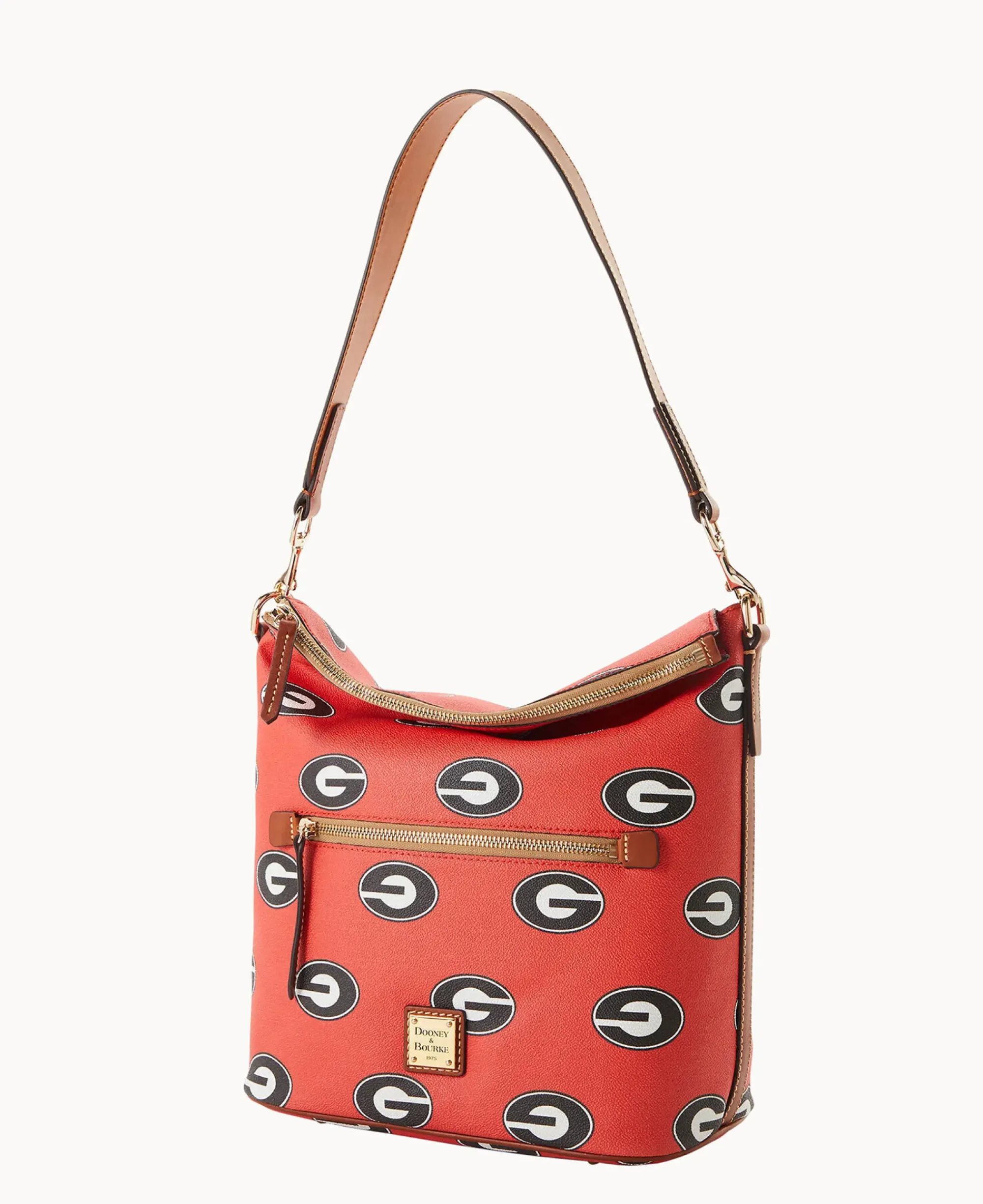 Dooney & Bourke Printed Fabric|Shoulder Bags<Collegiate University of Large Sac Georgia