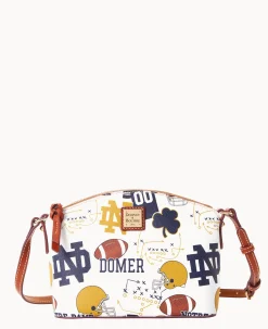 Dooney & Bourke Game Day Ready|Printed Fabric<Collegiate University of Suki Crossbody NOTRE DAME