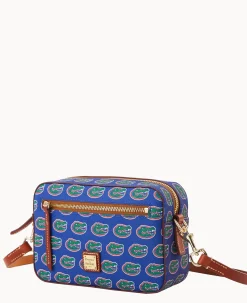 Dooney & Bourke Game Day Ready|Printed Fabric<Collegiate University of Florida Camera Zip Crossbody U OF FLORIDA