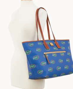 Dooney & Bourke Printed Fabric|Shoulder Bags<Collegiate University of Large Tote Florida