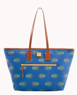 Dooney & Bourke Printed Fabric|Shoulder Bags<Collegiate University of Large Tote Florida