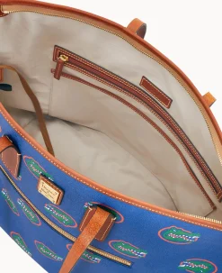Dooney & Bourke Printed Fabric|Shoulder Bags<Collegiate University of Large Tote Florida