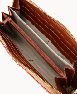 Dooney & Bourke Grab and Go|Wristlets<Collegiate University of Large Zip Around Wristlet Alabama