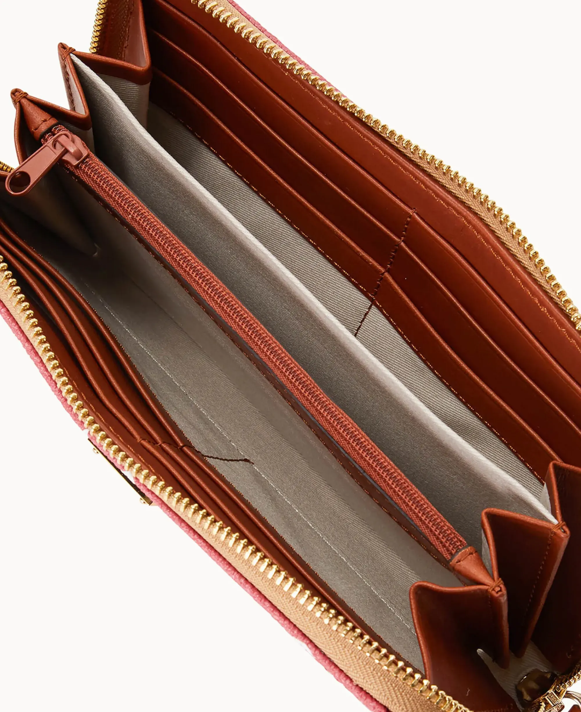 Dooney & Bourke Grab and Go|Wristlets<Collegiate University of Large Zip Around Wristlet Alabama