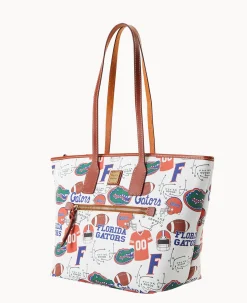 Dooney & Bourke Game Day Ready|Printed Fabric<Collegiate University of Florida Tote U OF FLORIDA