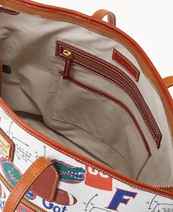 Dooney & Bourke Game Day Ready|Printed Fabric<Collegiate University of Florida Tote U OF FLORIDA