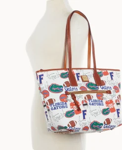 Dooney & Bourke Game Day Ready|Printed Fabric<Collegiate University of Florida Tote U OF FLORIDA