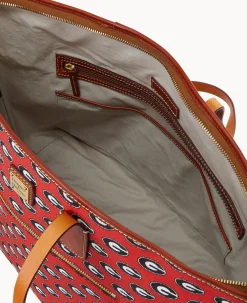 Dooney & Bourke Game Day Ready|Printed Fabric<Collegiate University of Georgia Large Tote U OF GEORGIA