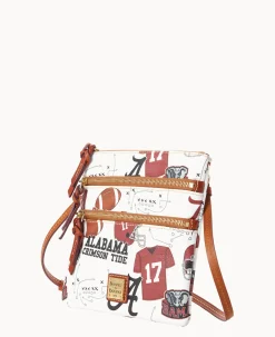 Dooney & Bourke Game Day Ready|Printed Fabric<Collegiate University of Alabama N S Triple Zip Crossbody U OF ALABAMA