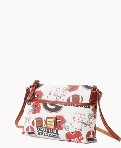 Dooney & Bourke Game Day Ready|Printed Fabric<Collegiate a Ginger Crossbody University of Georgi