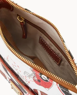 Dooney & Bourke Game Day Ready|Printed Fabric<Collegiate a Ginger Crossbody University of Georgi