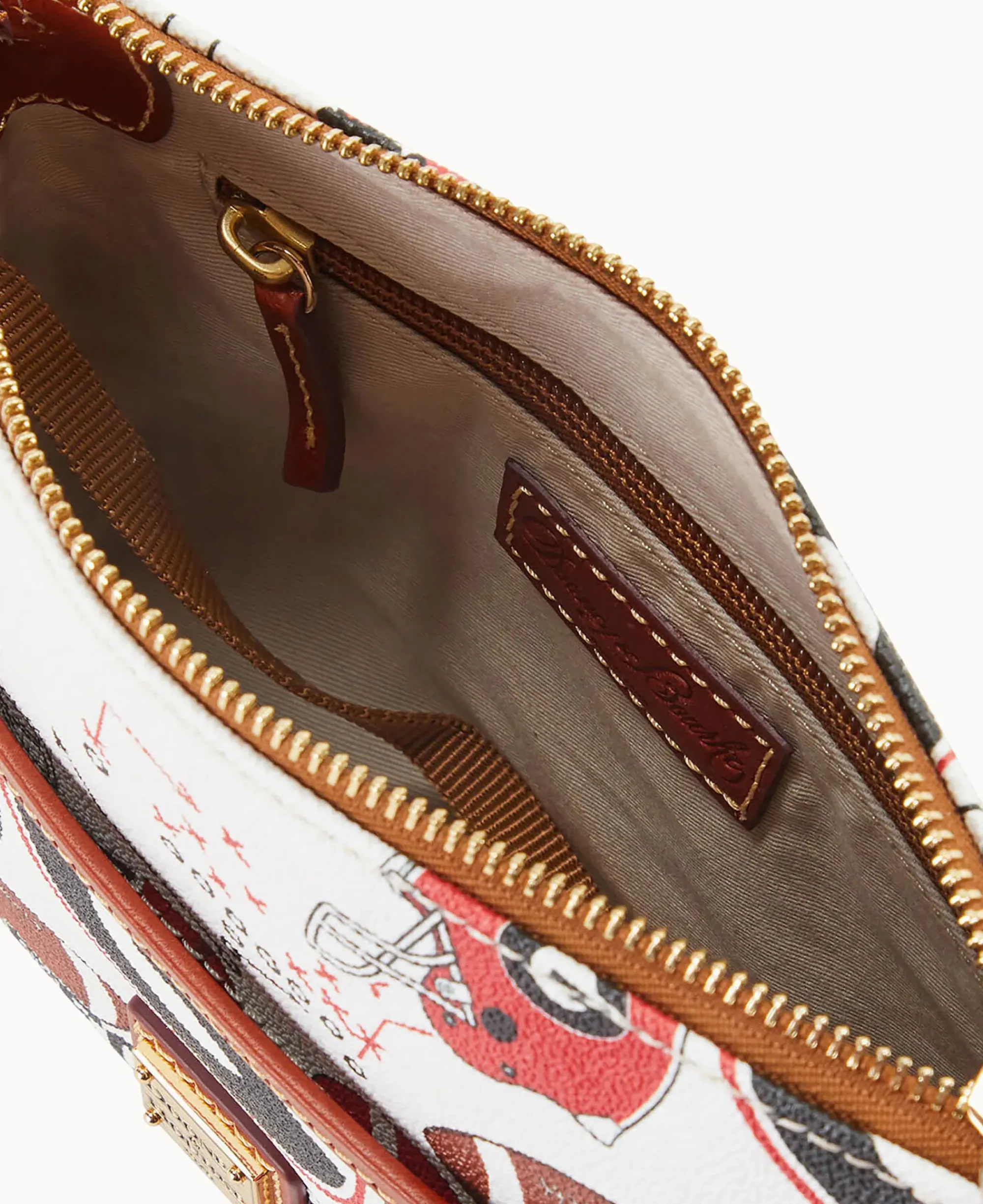 Dooney & Bourke Game Day Ready|Printed Fabric<Collegiate a Ginger Crossbody University of Georgi