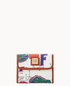 Dooney & Bourke Grab and Go|Wallets<Collegiate a Flap Credit Card Wallet University of Florid