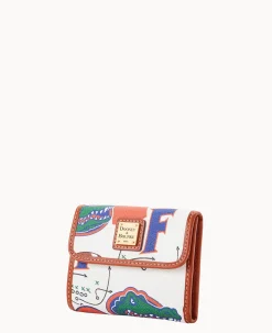 Dooney & Bourke Grab and Go|Wallets<Collegiate a Flap Credit Card Wallet University of Florid