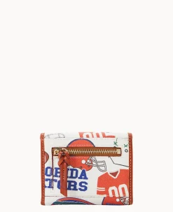 Dooney & Bourke Grab and Go|Wallets<Collegiate a Flap Credit Card Wallet University of Florid